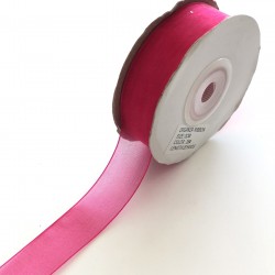 Koyu Fuşya Organze Kurdele 2 cm-ORG-1013