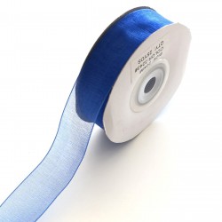 Mavi Organze Kurdele 2 cm-ORG-1016