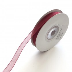 Bordo Organze Kurdele 1 cm-ORG-1054