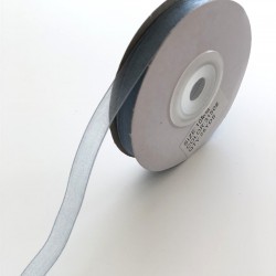 Gri Organze Kurdele 1 cm-ORG-1056