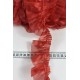 Kırmızı Organlisse Organze Fırfır Şerit &ndash; Volanlı Romantik S&uuml;sleme Şeridi 1 Metre-ORGANLISSE-2