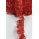Kırmızı Organlisse Organze Fırfır Şerit &ndash; Volanlı Romantik S&uuml;sleme Şeridi 1 Metre-ORGANLISSE-2