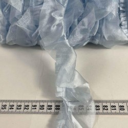 Bebe Mavi Organlisse Organze Fırfır Şerit &ndash; Volanlı Romantik S&uuml;sleme Şeridi 1 Metre-ORGANLISSE-4