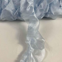 Bebe Mavi Organlisse Organze Fırfır Şerit &ndash; Volanlı Romantik S&uuml;sleme Şeridi 1 Metre-ORGANLISSE-4