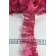 Fuşya Organlisse Organze Fırfır Şerit &ndash; Volanlı Romantik S&uuml;sleme Şeridi 1 Metre-ORGANLISSE-5