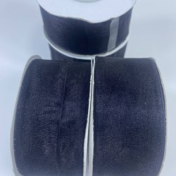 Siyah Organze Kurdele 3 Cm 1 Top 22 Metre-ORGANZEKURDELE-1000