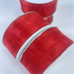 Kırmızı Organze Kurdele 3 Cm 1 Top 22 Metre-ORGANZEKURDELE-1004