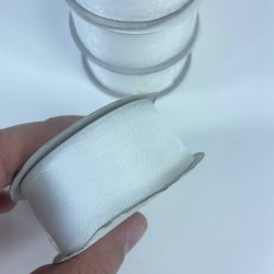 Beyaz Organze Kurdele 3 Cm 1 Top 22 Metre-ORGANZEKURDELE-1006