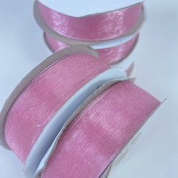 Koyu Pudra Organze Kurdele 2 Cm 1 Top 22 Metre-ORGANZEKURDELE-1011