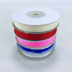 Karışık Renk Organze Kurdele Seti 1 Cm-ORSET-1 Karışık Renk Organze Kurdele Seti 1 Cm-ORSET-1