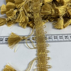 Gold Ottovelle P&uuml;sk&uuml;ll&uuml; L&uuml;ks Dekoratif Şerit &ndash; Premium Perde ve Koltuk S&uuml;s&uuml; 1 Metre-OTTOVELLE-5
