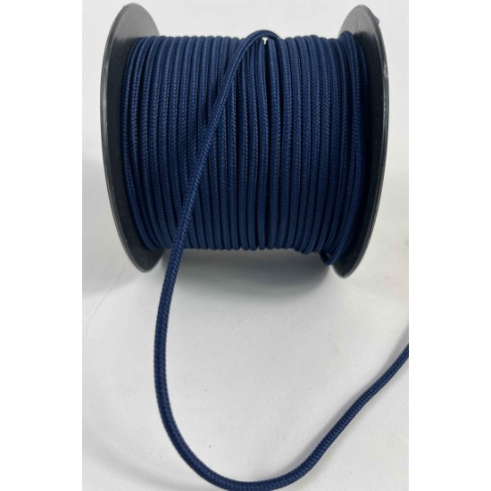 3 Mm Premium Paracord İp 10 Metre Lacivert &ndash; Makrome Bileklik Anahtarlık ve Telefon Askı İpi-PARACORD3MM-1