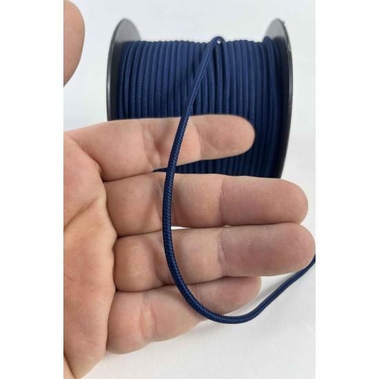 3 Mm Premium Paracord İp 10 Metre Lacivert &ndash; Makrome Bileklik Anahtarlık ve Telefon Askı İpi-PARACORD3MM-1