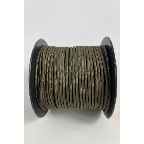 3 Mm Premium Paracord İp 10 Metre Kahverengi &ndash; Makrome Bileklik Anahtarlık ve Telefon Askı İpi-PARACORD3MM-10