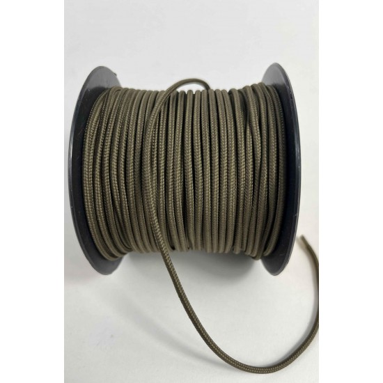 3 Mm Premium Paracord İp 10 Metre Kahverengi &ndash; Makrome Bileklik Anahtarlık ve Telefon Askı İpi-PARACORD3MM-10