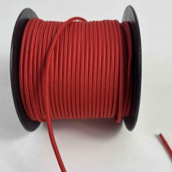 3 Mm Premium Paracord İp 10 Metre Kırmızı &ndash; Makrome Bileklik Anahtarlık ve Telefon Askı İpi-PARACORD3MM-20