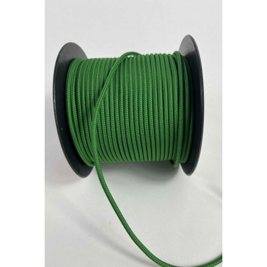 3 Mm Premium Paracord İp 10 Metre Koyu Yeşil &ndash; Makrome Bileklik Anahtarlık ve Telefon Askı İpi-PARACORD3MM-7