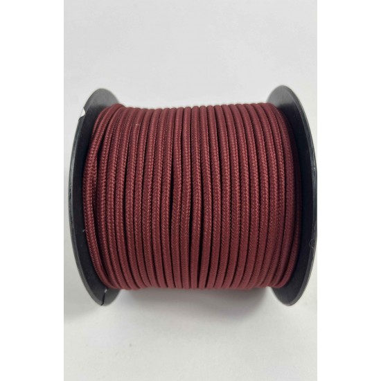 3 Mm Premium Paracord İp 10 Metre Bordo &ndash; Makrome Bileklik Anahtarlık ve Telefon Askı İpi-PARACORD3MM-9
