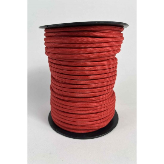 5 Mm Premium Paracord İp 10 Metre Kırmızı &ndash; Kamp Bileklik Tasma ve Outdoor &Ouml;rg&uuml; İpi-PARACORD5MM-1
