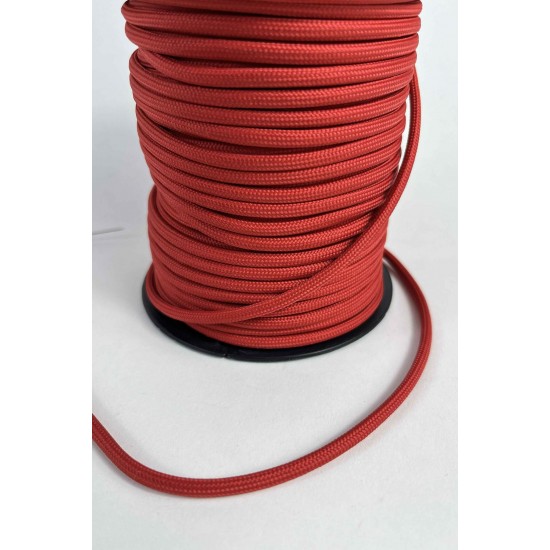 5 Mm Premium Paracord İp 10 Metre Kırmızı &ndash; Kamp Bileklik Tasma ve Outdoor &Ouml;rg&uuml; İpi-PARACORD5MM-1