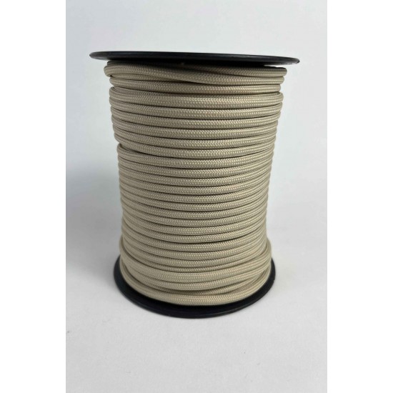 5 Mm Premium Paracord İp 10 Metre Bej &ndash; Kamp Bileklik Tasma ve Outdoor &Ouml;rg&uuml; İpi-PARACORD5MM-10