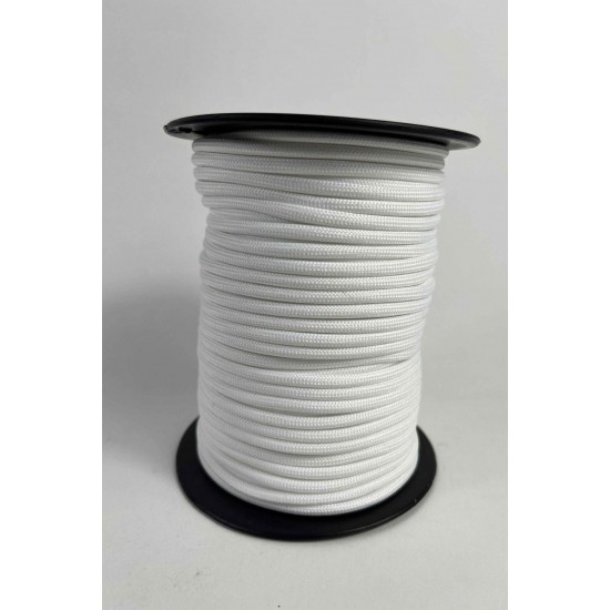 5 Mm Premium Paracord İp 10 Metre Beyaz &ndash; Kamp Bileklik Tasma ve Outdoor &Ouml;rg&uuml; İpi-PARACORD5MM-14