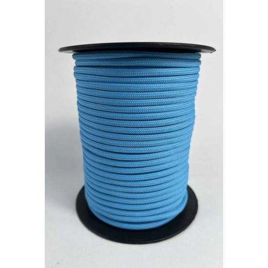 5 Mm Premium Paracord İp 10 Metre A&ccedil;ık Mavi &ndash; Kamp Bileklik Tasma ve Outdoor &Ouml;rg&uuml; İpi-PARACORD5MM-5