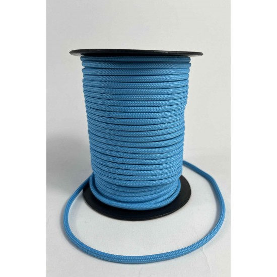 5 Mm Premium Paracord İp 10 Metre A&ccedil;ık Mavi &ndash; Kamp Bileklik Tasma ve Outdoor &Ouml;rg&uuml; İpi-PARACORD5MM-5