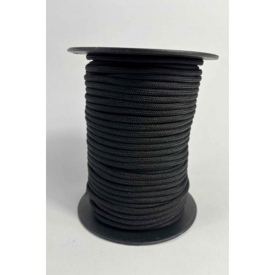 5 Mm Premium Paracord İp 10 Metre Siyah &ndash; Kamp Bileklik Tasma ve Outdoor &Ouml;rg&uuml; İpi-PARACORD5MM-9