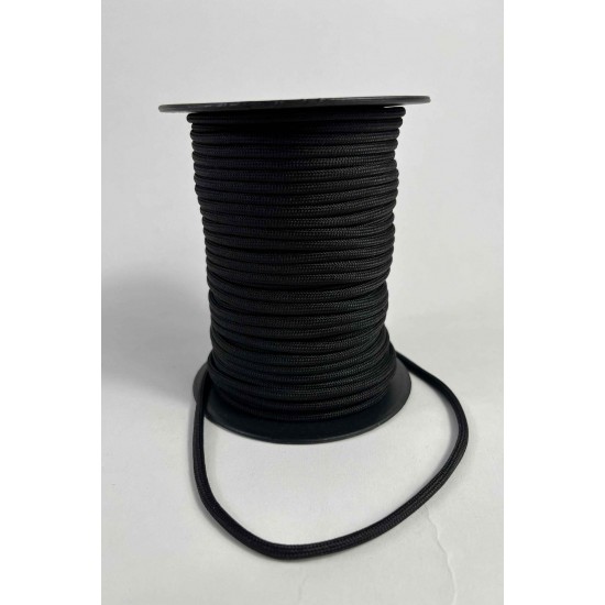 5 Mm Premium Paracord İp 10 Metre Siyah &ndash; Kamp Bileklik Tasma ve Outdoor &Ouml;rg&uuml; İpi-PARACORD5MM-9