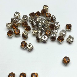 Kahverengi Kasalı Plastik Dikme Taş-PDT-18