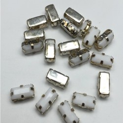 Beyaz Dikdörtgen Kasalı Plastik Dikme Taş-PDT-19