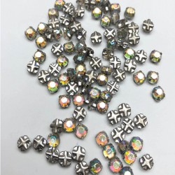 Beyaz Janjanlı Küçük Kasalı Dikme Taş-PDT-30