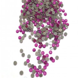 Fuşya Ütüyle Yapışan Cam Taş Boncuk-PDT-37