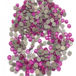 Fuşya Ütüyle Yapışan Cam Taş Boncuk-PDT-37