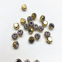 Açık Mor Kasalı Plastik Dikme Taş-PDT-4