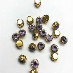 Açık Mor Kasalı Plastik Dikme Taş-PDT-4