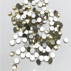 Koyu Krem Ütüyle Yapışan Cam Taş Boncuk-PDT-40