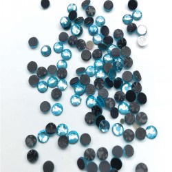 Turkuaz Ütüyle Yapışan Cam Taş Boncuk-PDT-46