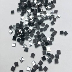 Şeffaf Kare Ütüyle Yapışan Cam Taş Boncuk-PDT-47