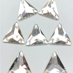 Şeffaf Üçgen Parlak Dikme Kristal Sworovski Boncuk-PDT-61