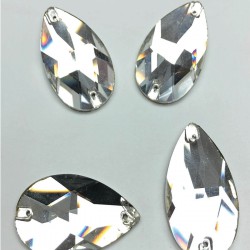 Şeffaf İri Damla Dikme Kristal Sworovski Boncuk-PDT-63