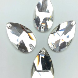 Şeffaf İri Damla Dikme Kristal Sworovski Boncuk-PDT-63