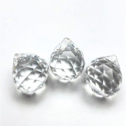 Şeffaf Avize Taşı Damla Boncuk-PDT-64