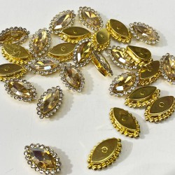 Bal Rengi Gold Kasalı Mekik Dikme Taş -PDT-69