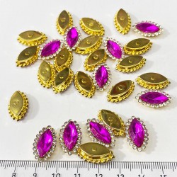 Fuşya Gold Kasalı Mekik Dikme Taş -PDT-70