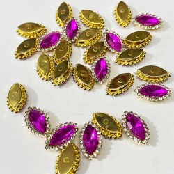 Fuşya Gold Kasalı Mekik Dikme Taş -PDT-70