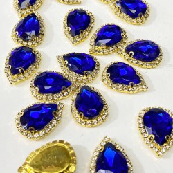 Saks Mavi Gold Kasalı Damla Dikme Taş-PDT-87