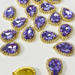 Lila Gold Kasalı Damla Dikme Taş-PDT-88
