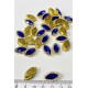 Saks Mavi Gold Kasalı Mekik Dikme Taş -PDT-97
